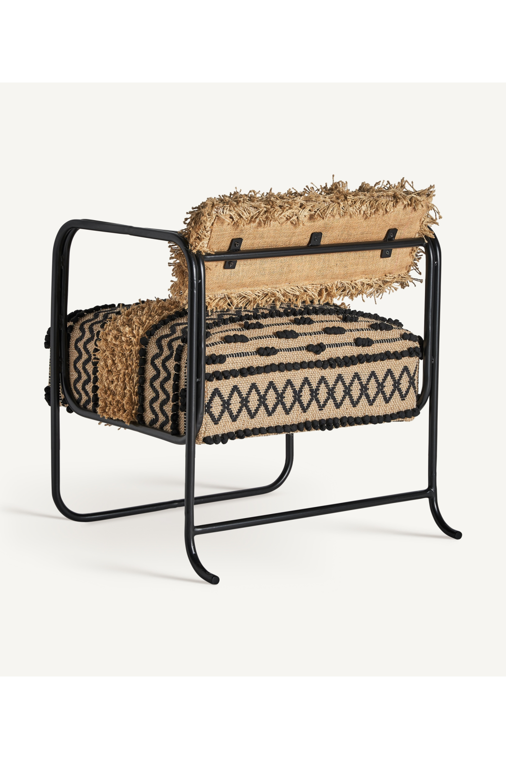 Patterned Jute Accent Armchair | Vical Home Keith | Oroatrade.com