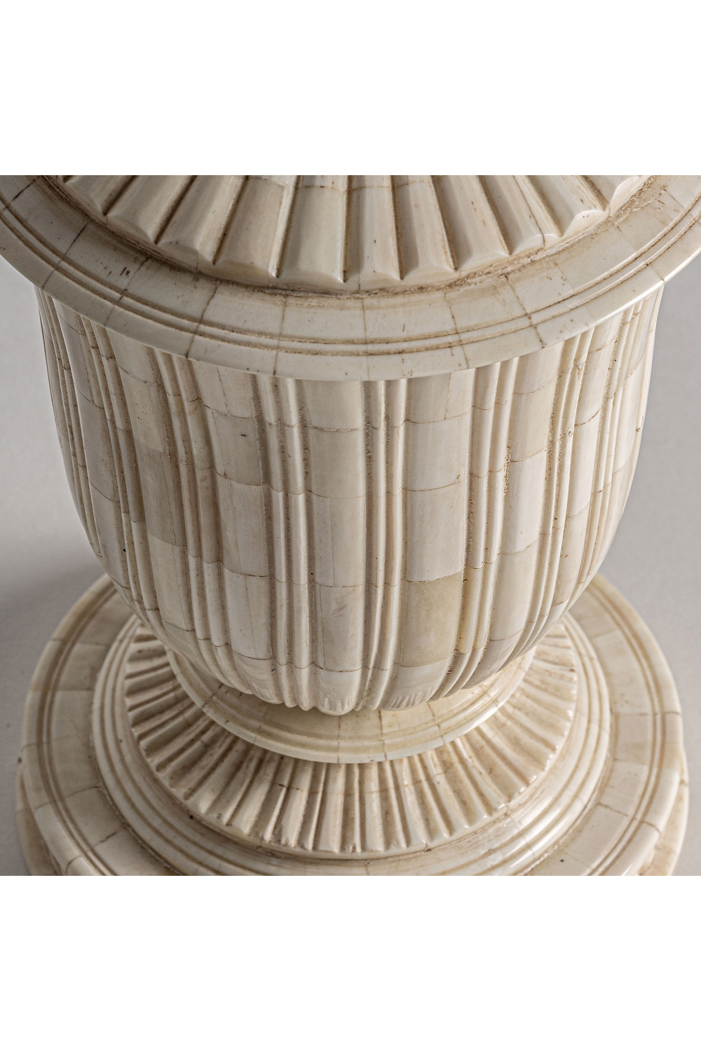 Ivory Colored Lidded Vase | Vical Home Jarek | Oroa.com