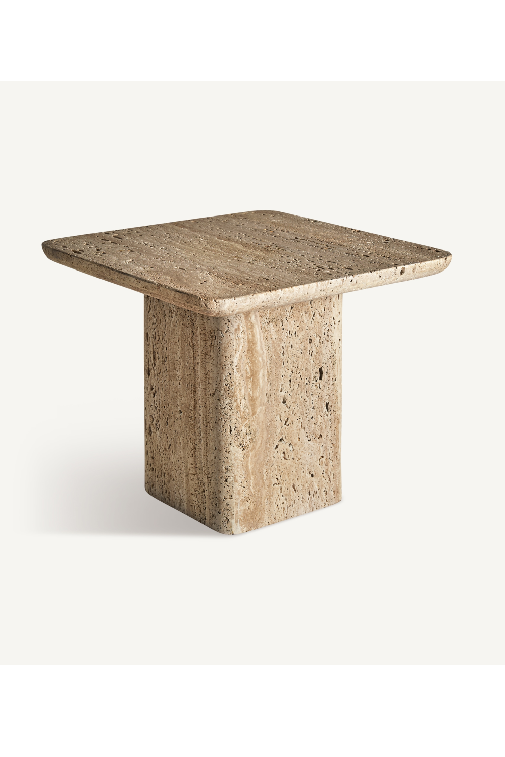 Beige Travertine Square Coffee Table | Vical Home Fimland | Oroa.com