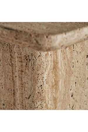 Beige Travertine Square Coffee Table | Vical Home Fimland | Oroa.com