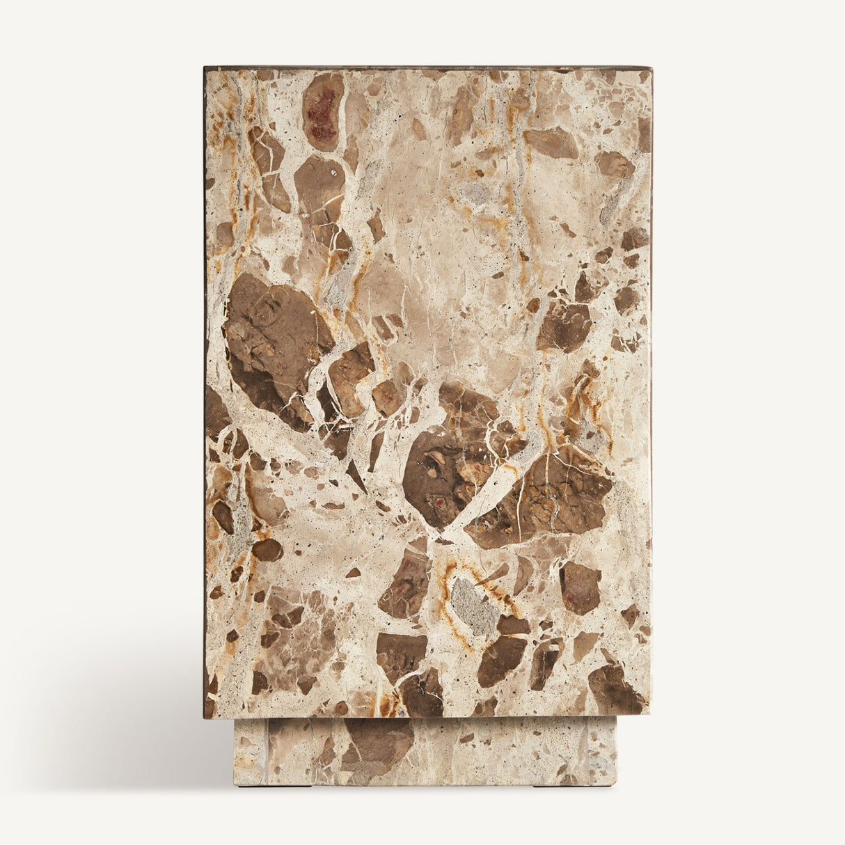   Beige Marble Side Table | Oroa.com