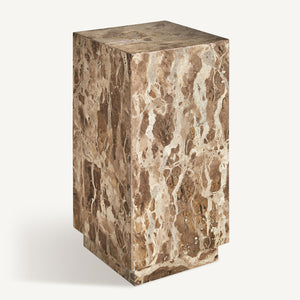   Beige Marble Side Table | Oroa.com