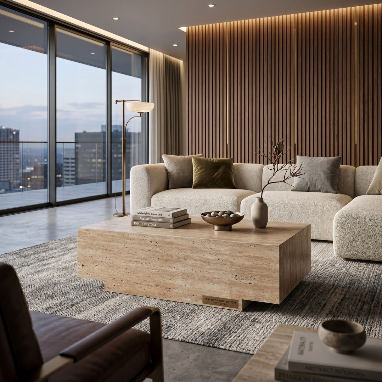   Modern furniture - Beige Marble Coffee Table - www.oroa.com | Oroa.com