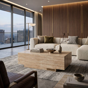   Modern furniture - Beige Marble Coffee Table - www.oroa.com | Oroa.com