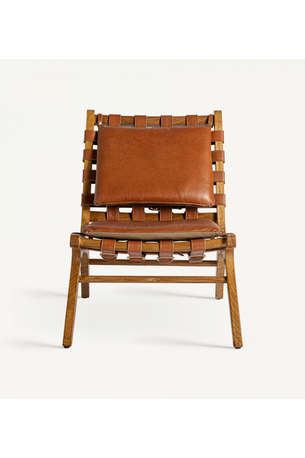 Brown Leather Lounge Chair | Vical Home Alford | Oroatrade.com