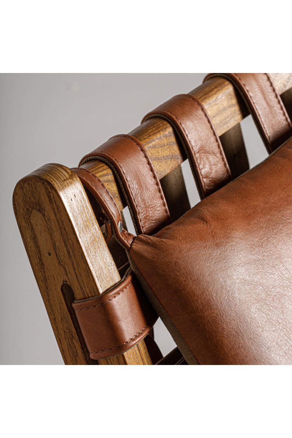 Brown Leather Lounge Chair | Vical Home Alford | Oroatrade.com