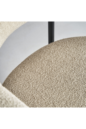 White Bouclé Accent Chair | Vical Home Albula | Oroa.com