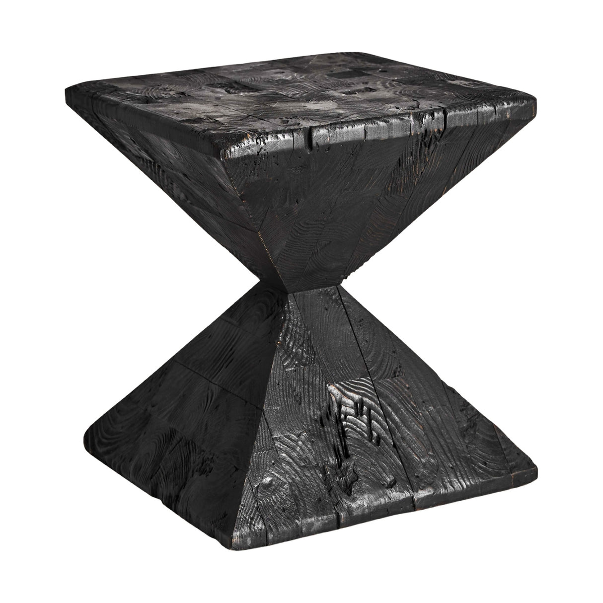   Black Pine Hourglass Side Table | Oroa.com