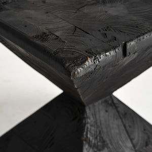   Black Pine Hourglass Side Table | Oroa.com