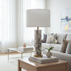   White Shade Table Lamp | Oroa.com