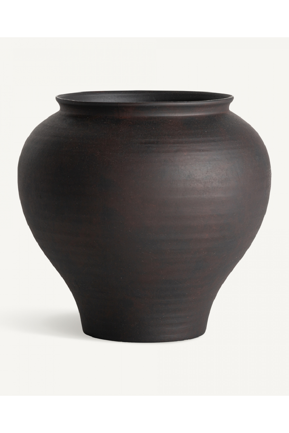 Black Ceramic Rounded Vase | Vical Home Nohae | Oroa.com