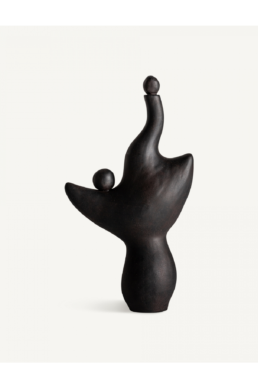 Black Ceramic Abstract Decor Figure | Vical Home Nohae | Oroatrade.com