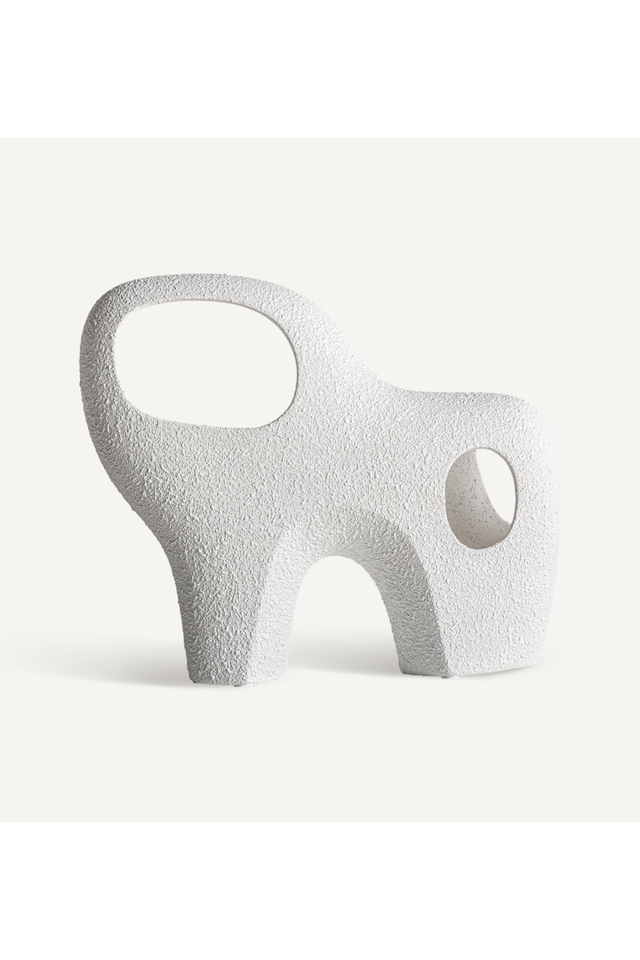 White Ceramic Abstract Decor Figure | Vical Home Gissel | Oroa.com