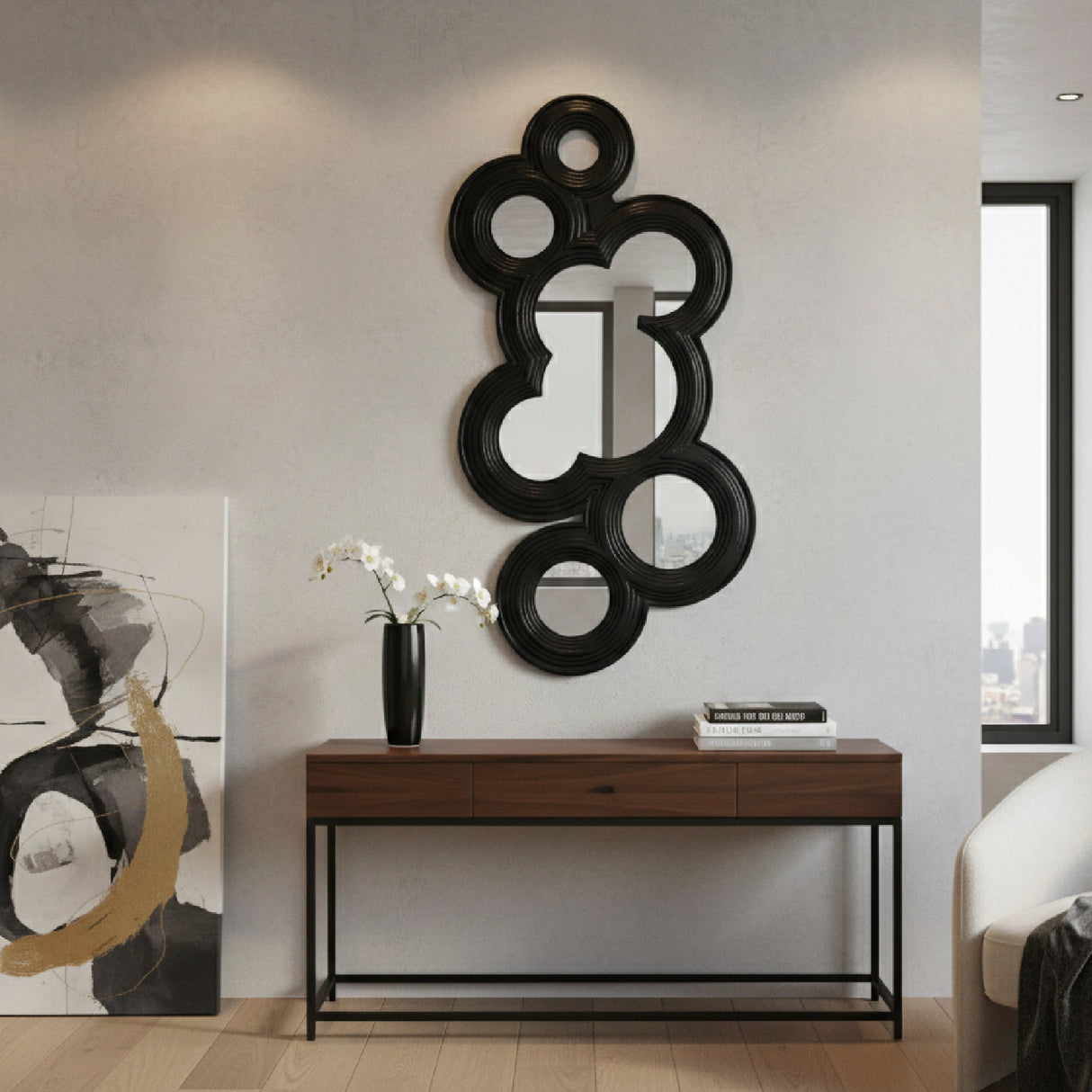   Black Birch Wood Mirror | Oroa.com