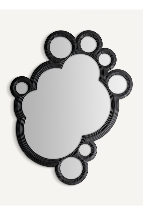 Black Wooden Contemporary Mirror | Vical Home Riley | Oroa.com