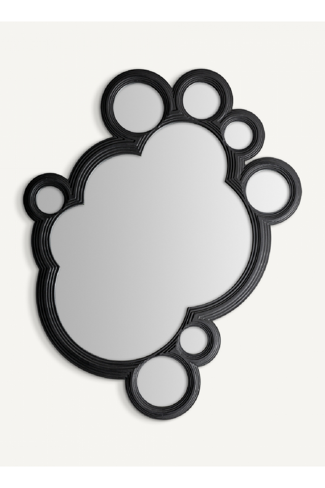 Black Wooden Contemporary Mirror | Vical Home Riley | Oroa.com