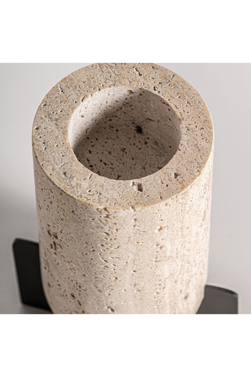 Beige Travertine Candle Holder | Vical Home Asher | Oroatrade.com