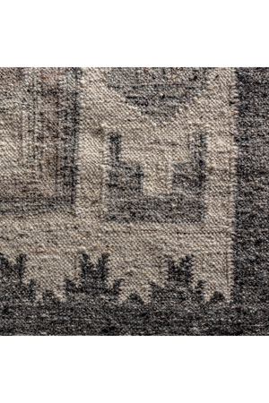 Gray Wool Fringed Rug 10' x 6'6" | Vical Home Kiara | Oroa.com