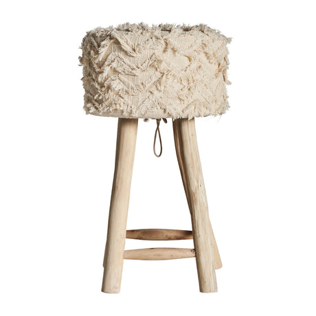  Handcrafted Boho-Style Accent Stool | Oroa.com