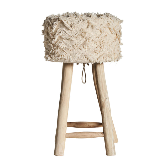 Handcrafted Boho-Style Accent Stool | Vical Home Mittet | Oroa.com