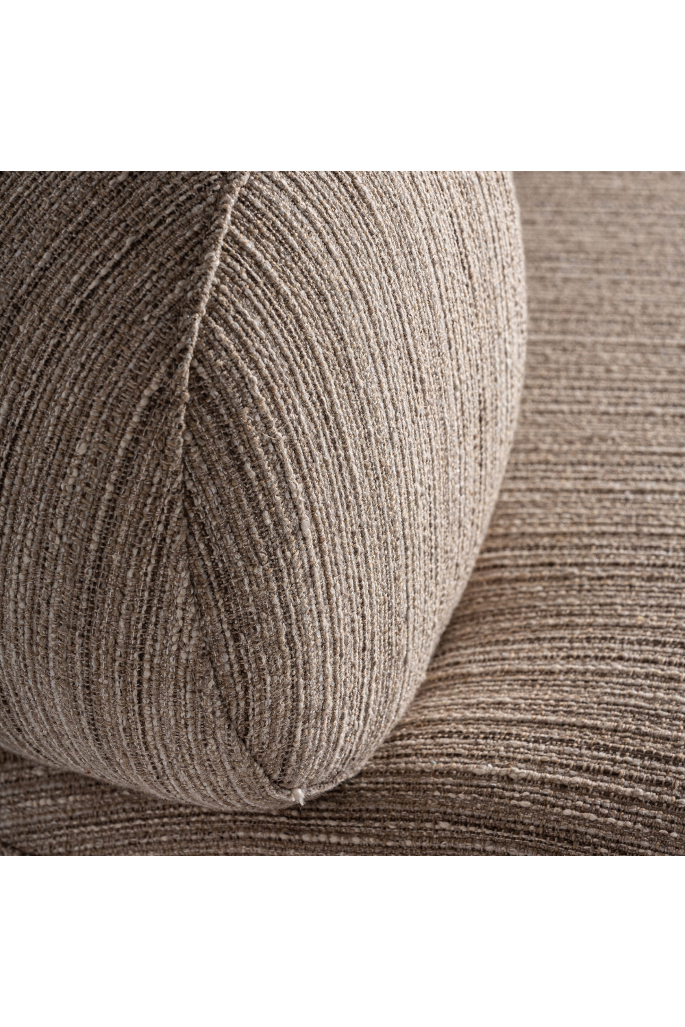 Beige Bouclé Round Armchair | Vical Home Hosfos | Oroatrade.com