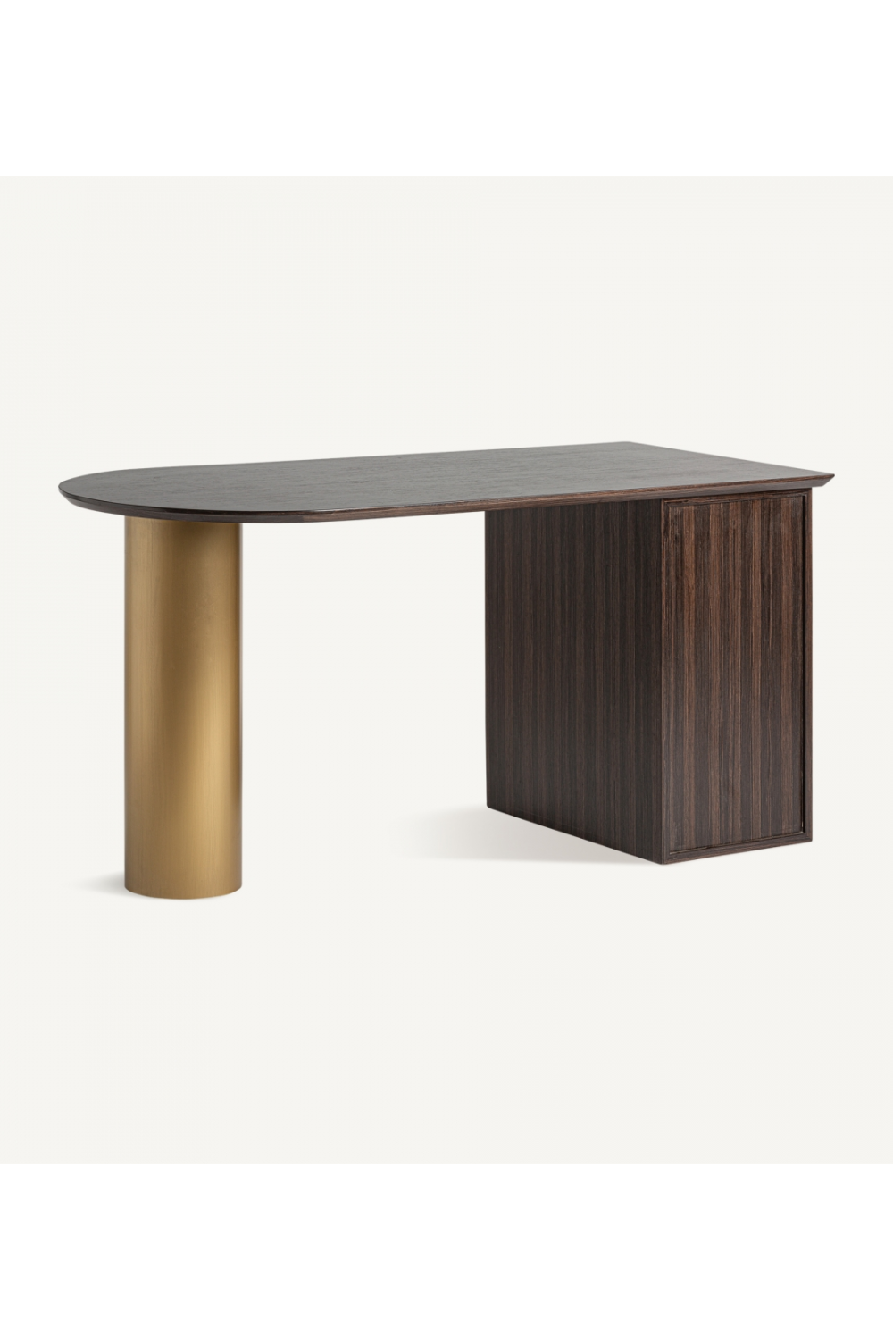 Gold Accent Pine Desk | Vical Home Cheb | Oroa.com