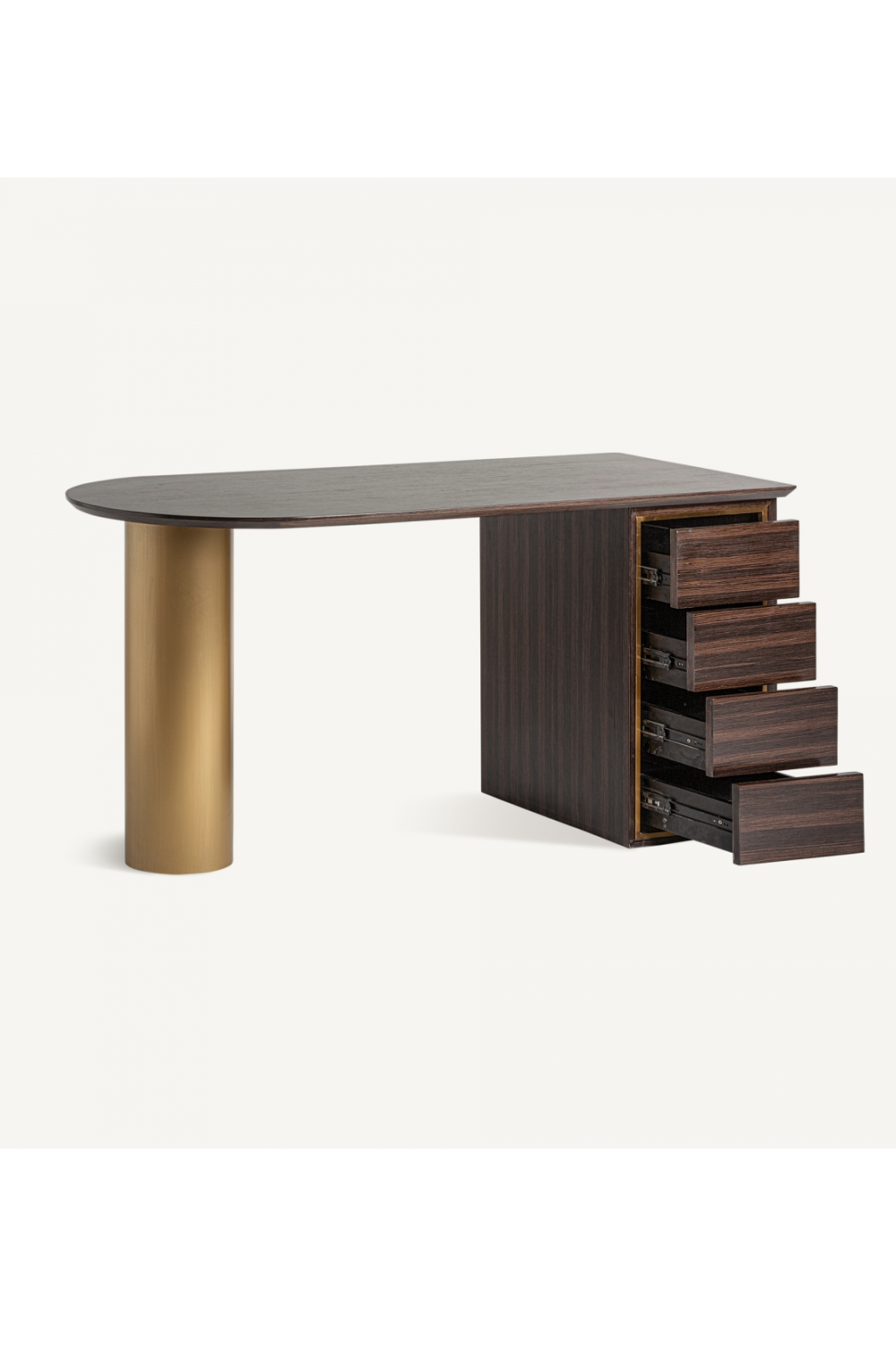 Gold Accent Pine Desk | Vical Home Cheb | Oroa.com