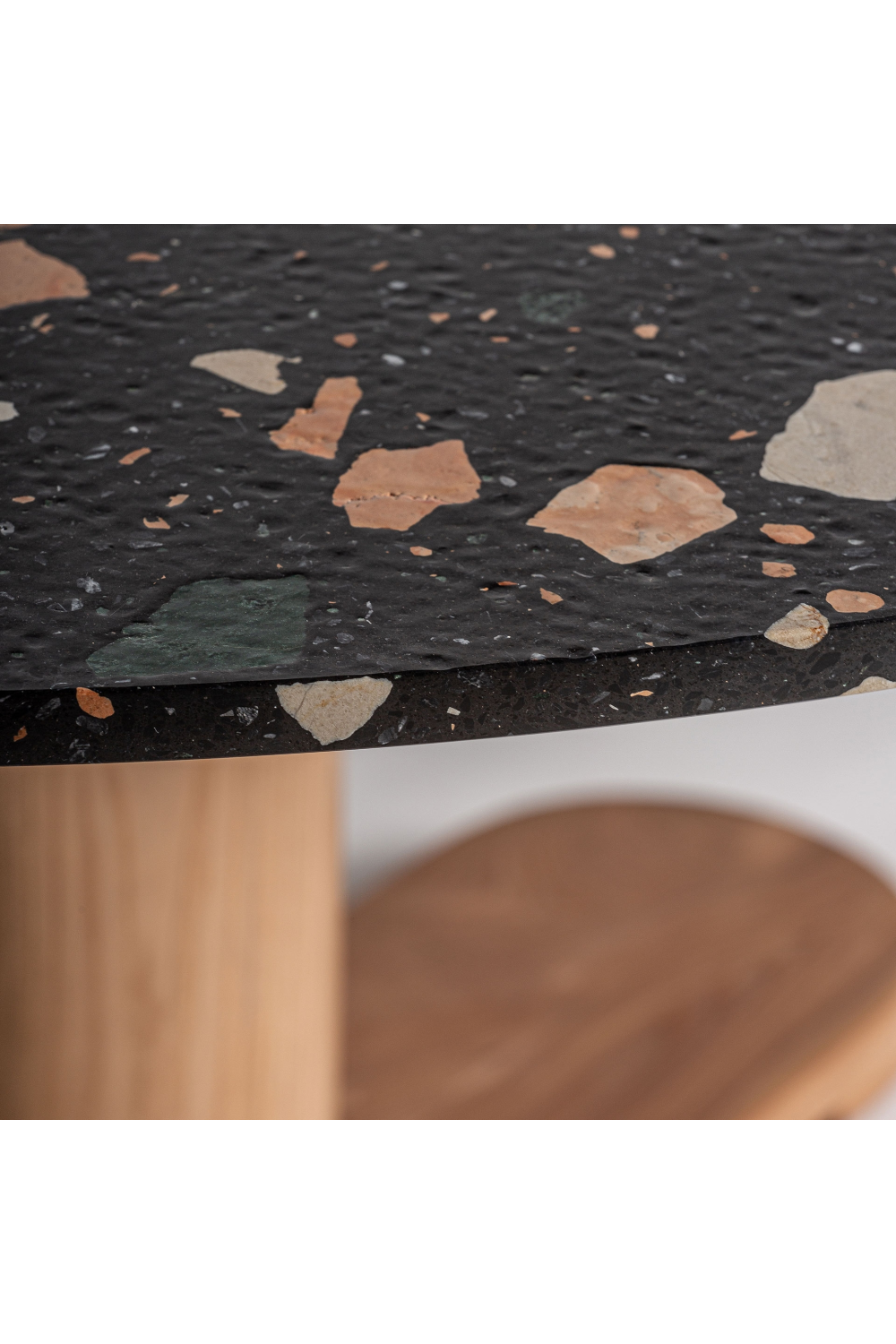 Speckled Black Terrazzo Dining Table | Vical Home Budhir | Oroa.com