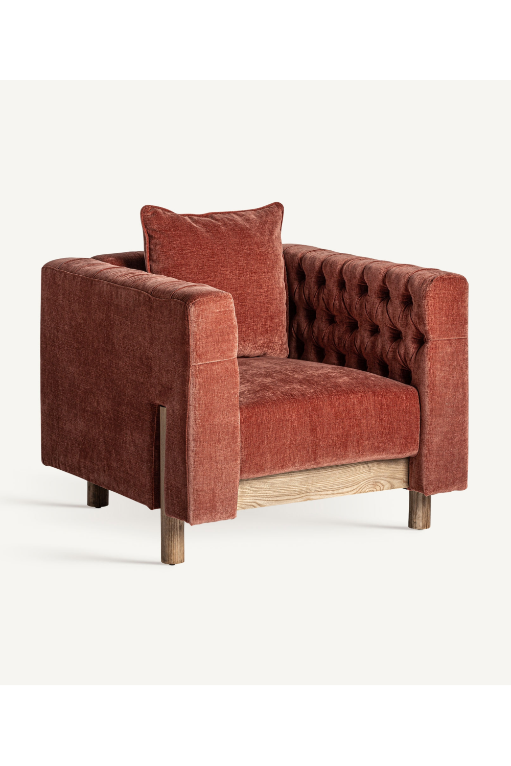 Burgundy Tufted Armchair | Vical Home Carlton | Oroatrade.com