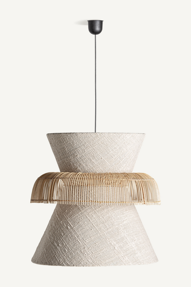 Off-White Rattan Hanging Lamp | Vical Home Rosaele | Oroa.com