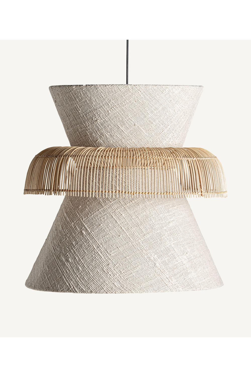 Off-White Rattan Hanging Lamp | Vical Home Rosaele | Oroatrade.com