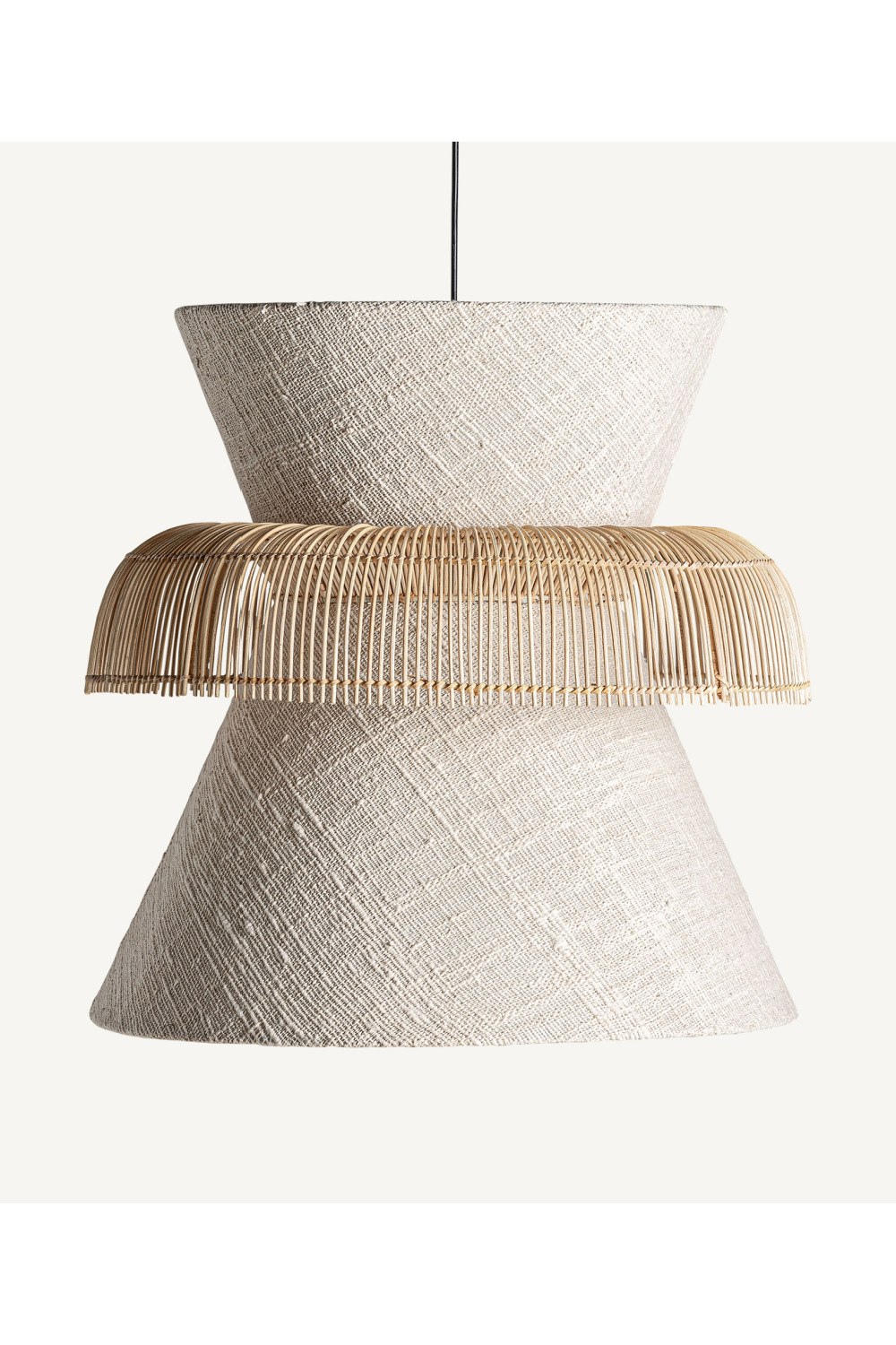 Off-White Rattan Hanging Lamp | Vical Home Rosaele | Oroa.com
