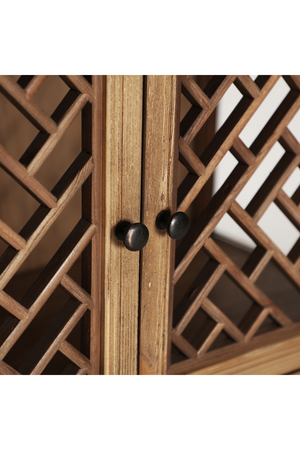 Latticed Elm Modular Display Cabinet | Vical Home Melnik | Oroa.com