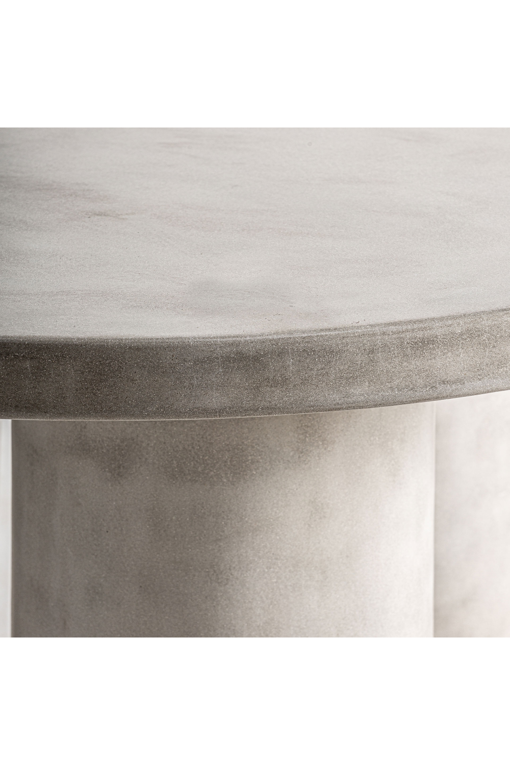 Gray Cement Round Dining Table | Vical Home Vytina | Oroa.com