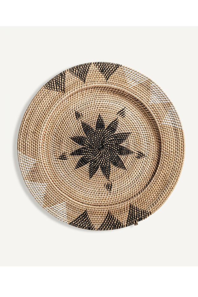 Floral Rattan Decorative Plate | Vical Home | Oroa.com