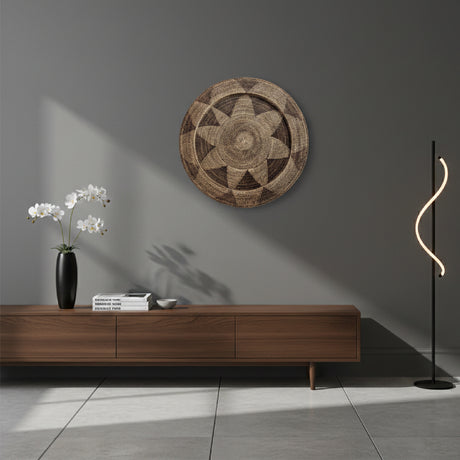 Brown Rattan Decorative Plate | Vical Home