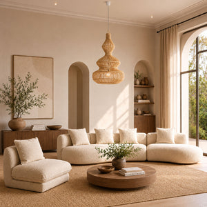   Wavy Rattan Pendant Light | Oroa.com
