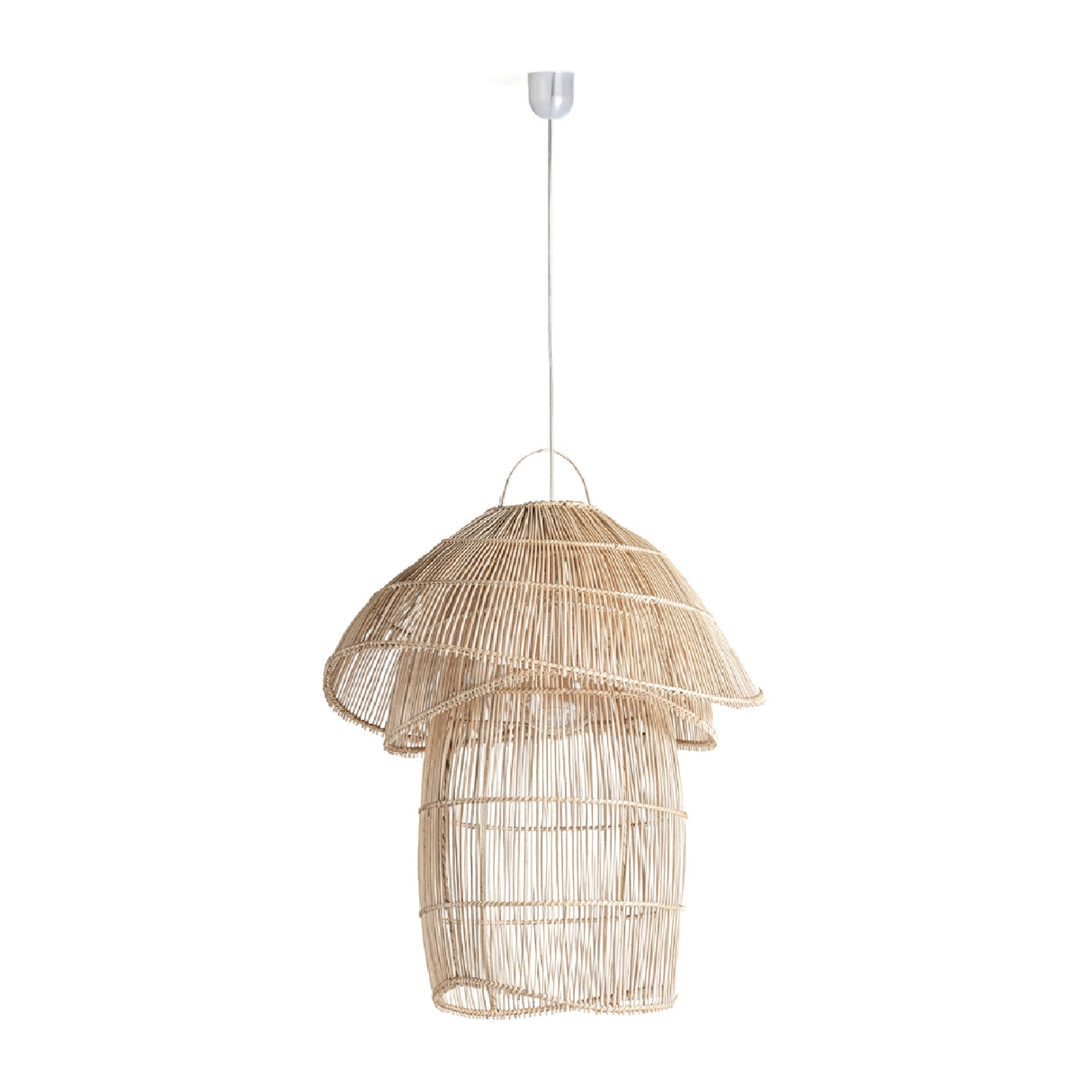  Rattan Tiered Pendant Light | Oroa.com