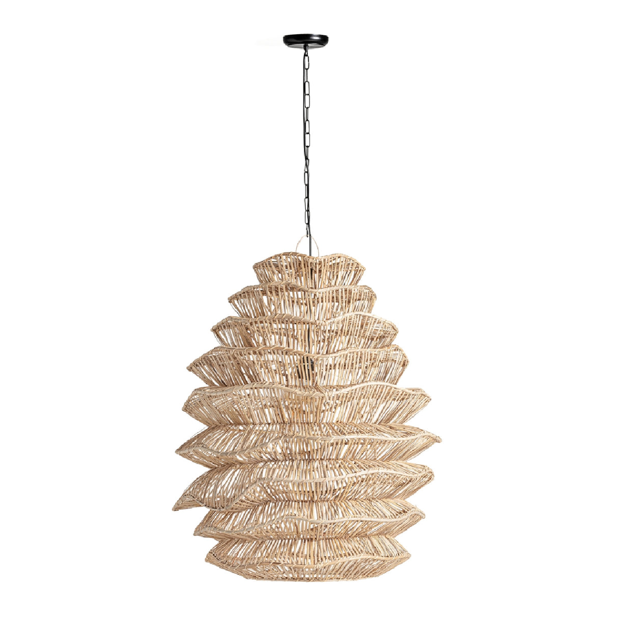   Rattan Layered Pendant Light | Oroa.com
