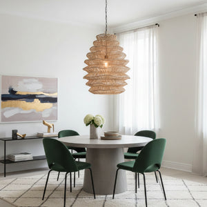   Rattan Layered Pendant Light | Oroa.com