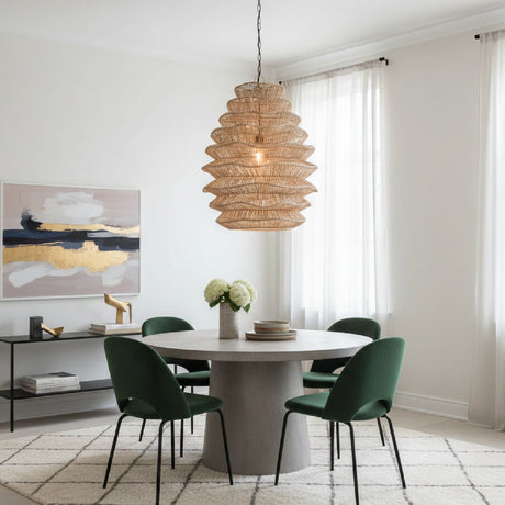   Rattan Layered Pendant Light | Oroa.com