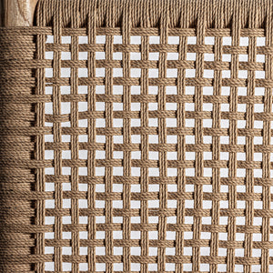   Modern European furniture - Teak Framed Hemp Accent Chair - www.oroa.com | Oroa.com