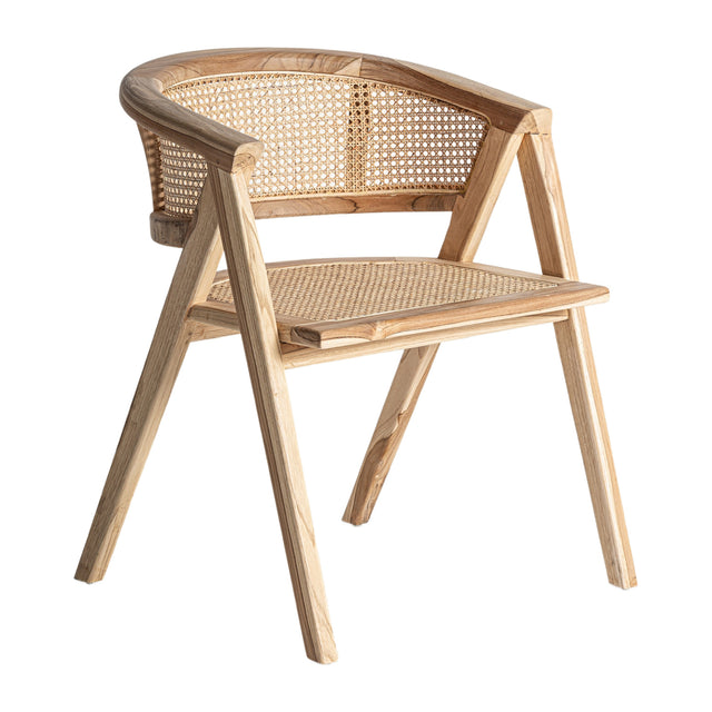 Modern European furniture - Teak Curved-Back Dining Chair - www.oroa.com