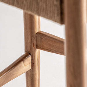   Modern European furniture - Teak Framed Hemp Bar Stool - www.oroa.com | Oroa.com