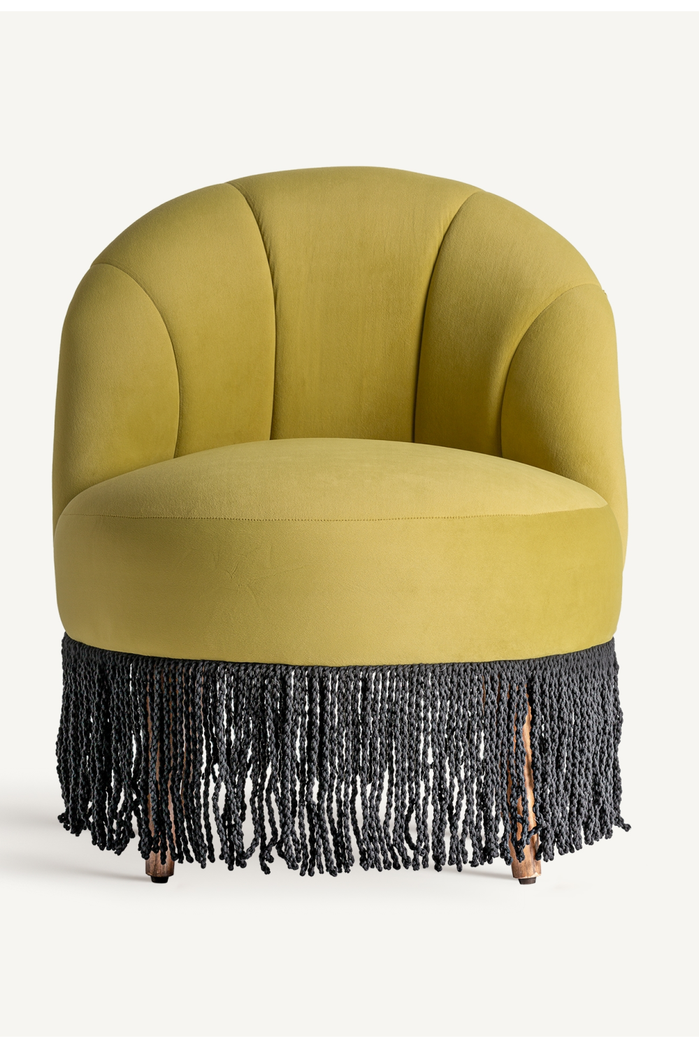 Fringed Velvet Accent Chair | Vical Home Glace | Oroa.com