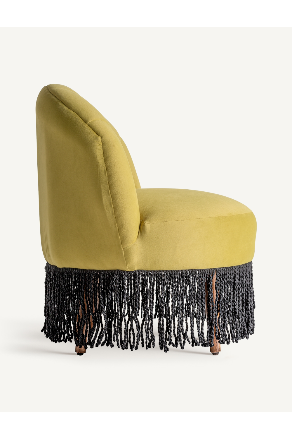 Fringed Velvet Accent Chair | Vical Home Glace | Oroa.com