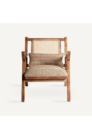Patterned Jute Boho Armchair | Vical Home Hickori | Oroa.com