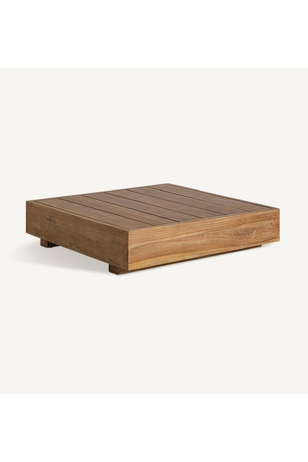 Square Slatted Teak Coffee Table | Vical Home Trena | Oroa.com