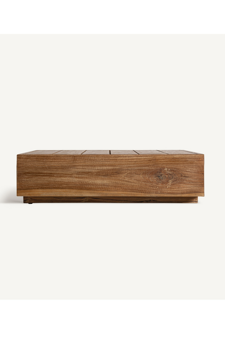 Square Slatted Teak Coffee Table | Vical Home Trena | Oroa.com