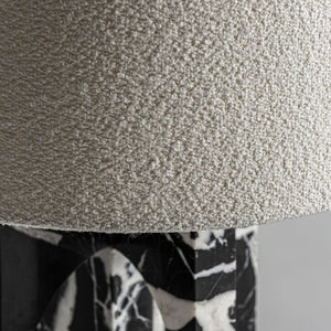   White Cotton Marble Table Lamp | Oroa.com